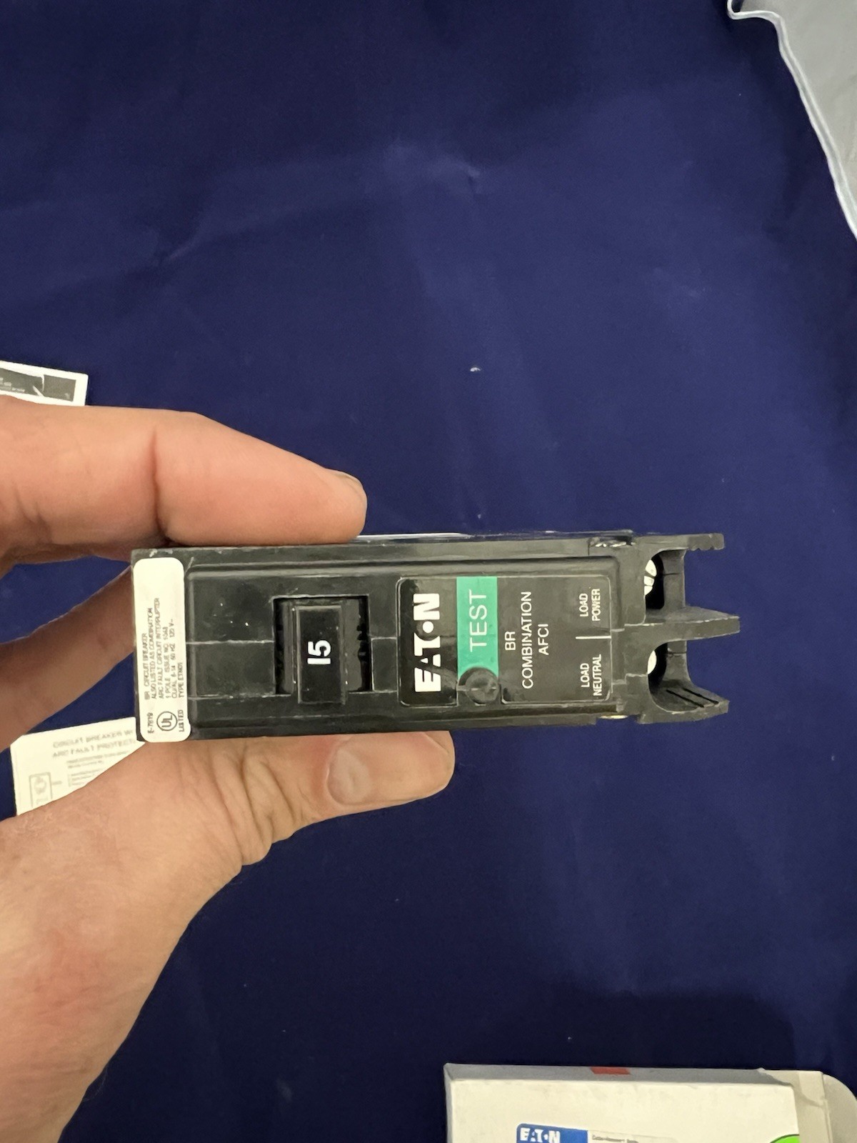 AFCI 15-Amp Single-Pole BR Combination BRP115AF Circuit Breaker