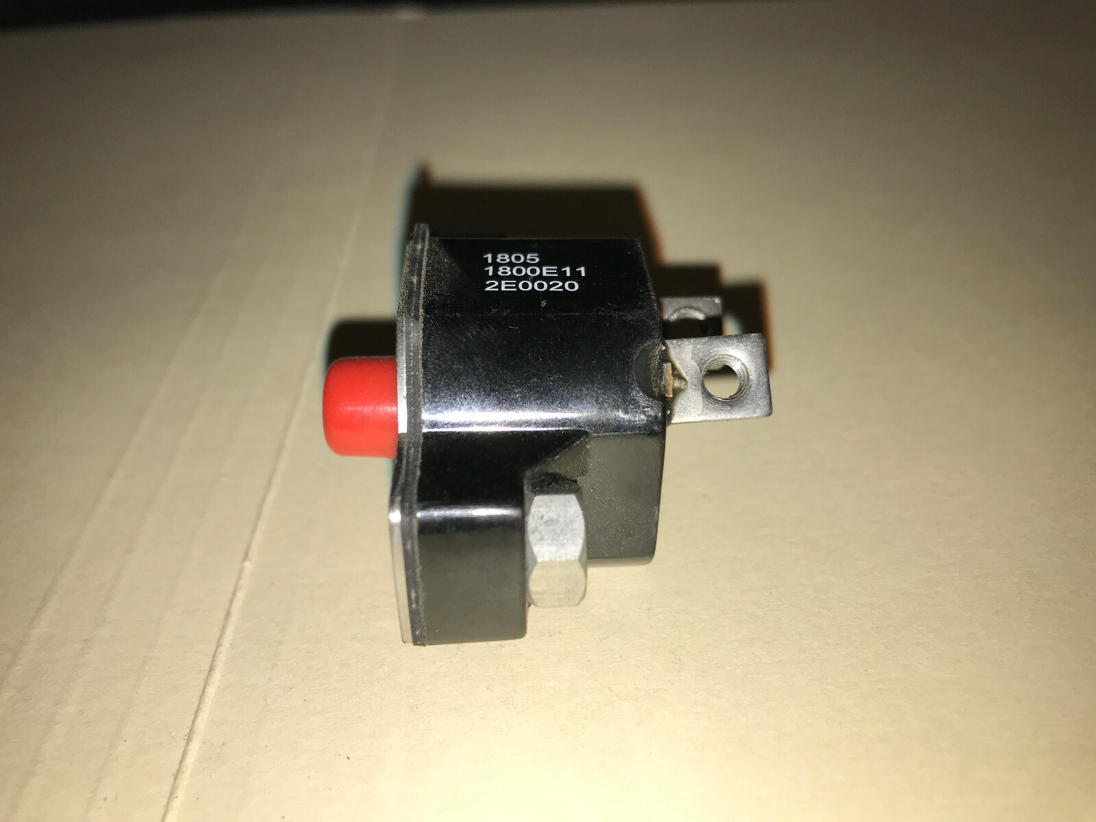 Mechanical Products Ignition Proof Panel Mount Circuit Breaker,2A,1800-E1-1-2E