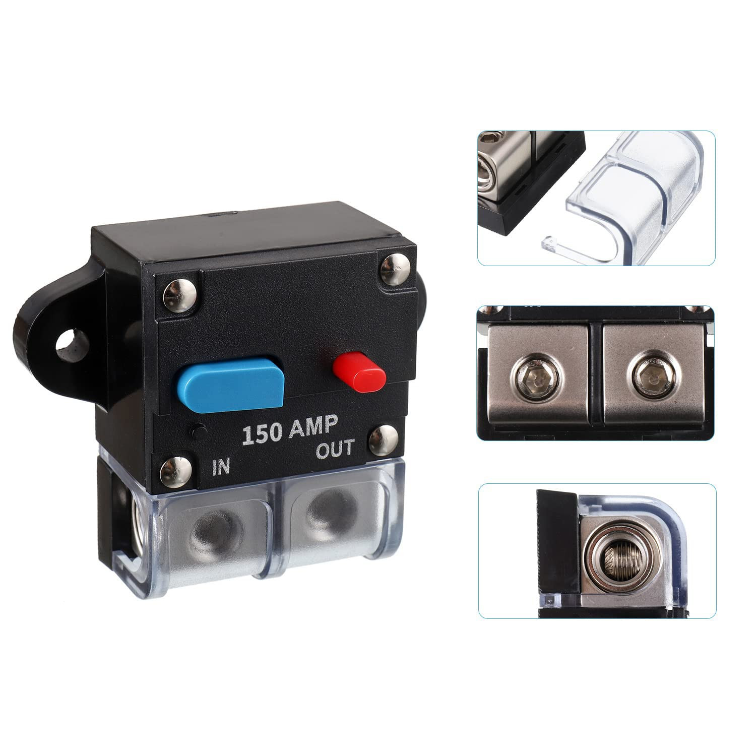 150A Resettable Circuit Breaker – 150 Amp Self Recovery for Car Audio & Amps Pr