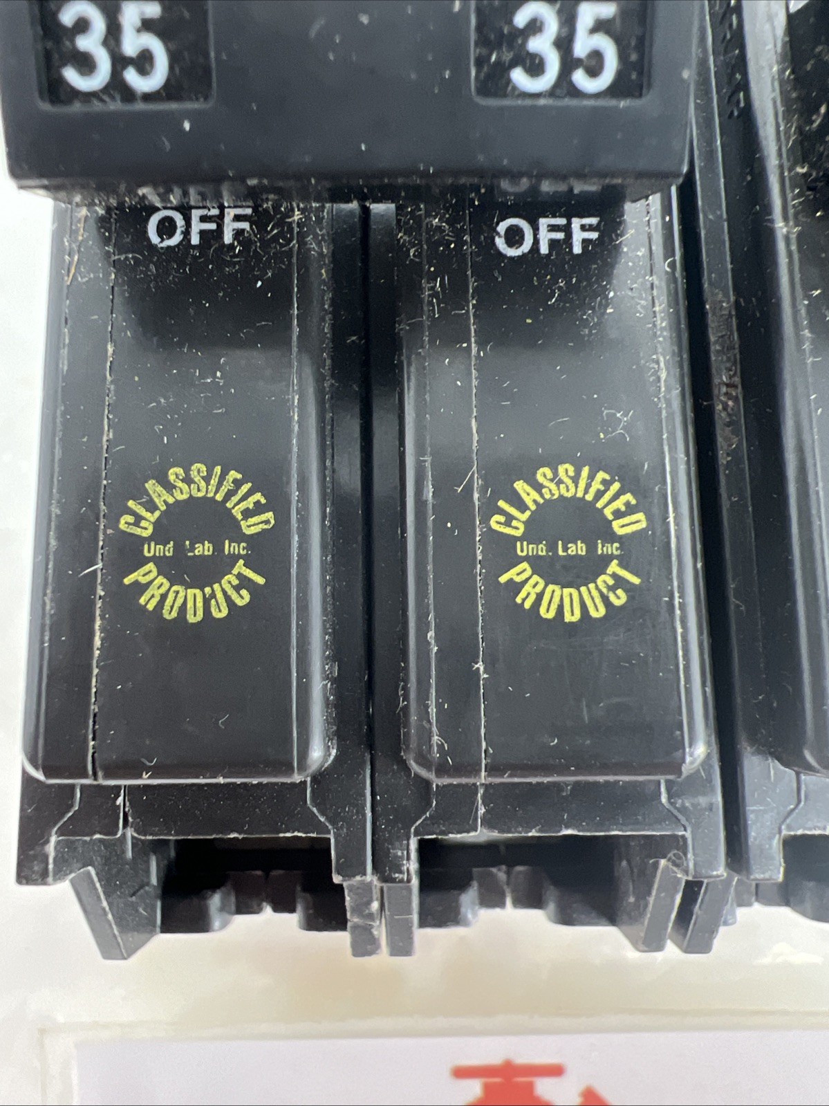 (Lot of 2) Eaton CHQ235-NSB Circuit Breakers, 35A, 2P, Plug-In, 120/240V