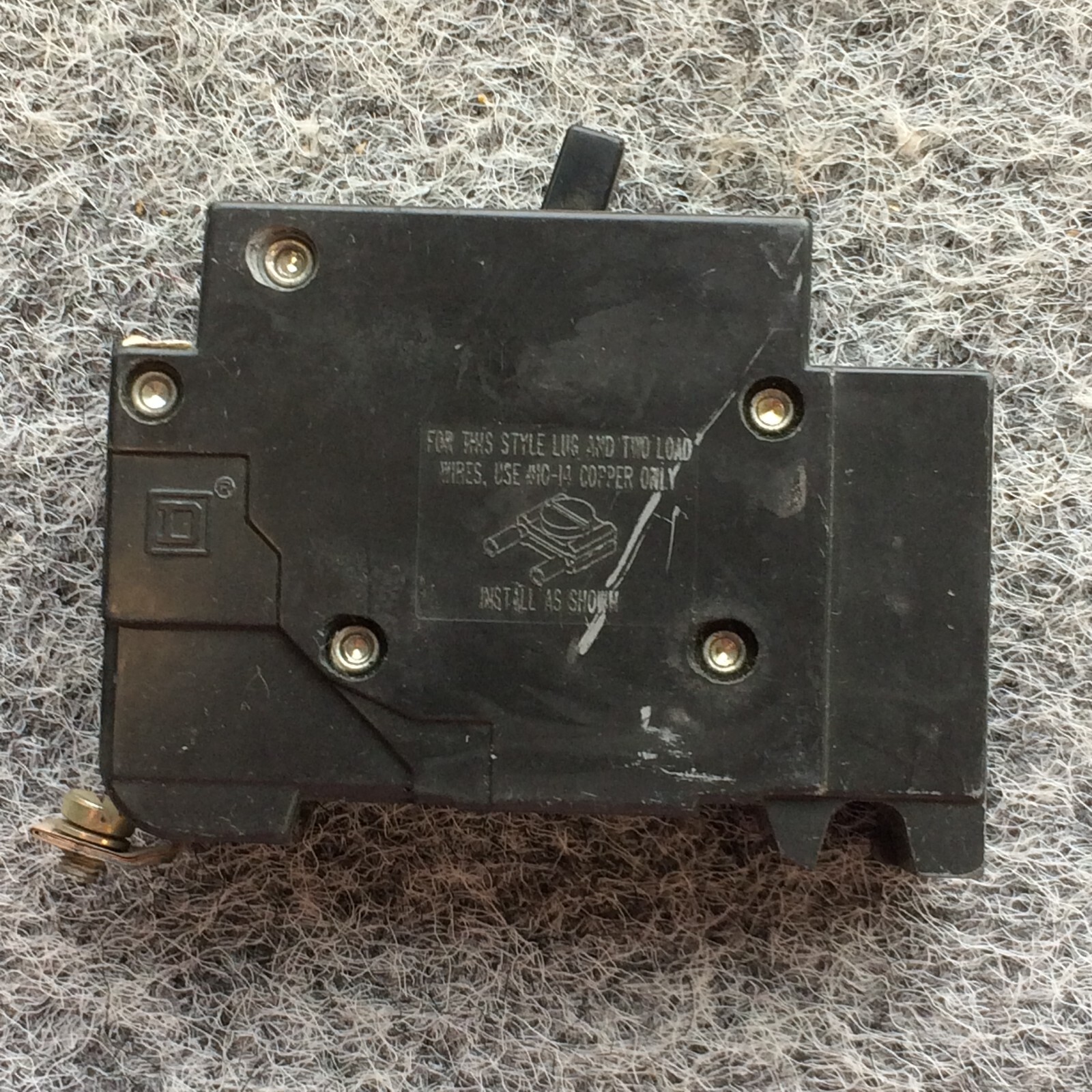 Square D EHB14020 20A Circuit Breaker 14kA @ 277 VAC Type EHB4 1 Pole 20 Amp