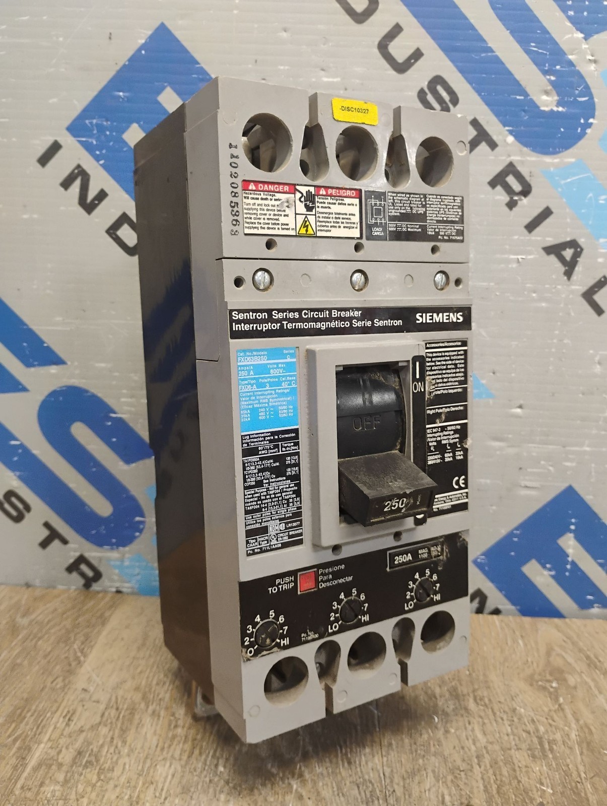 SIEMENS FXD63B150 SER.C CIRCUIT BREAKER 150A 600V