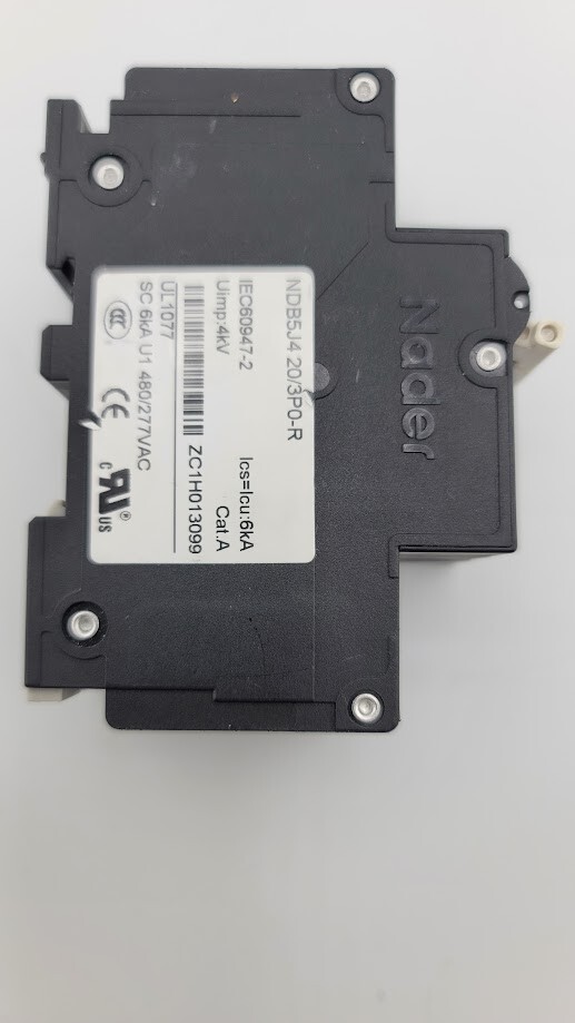 NADER ND85 J4 20A Circuit Breaker 3 Pole DIN Mount NDB5J4 230/400V – Free Ship!