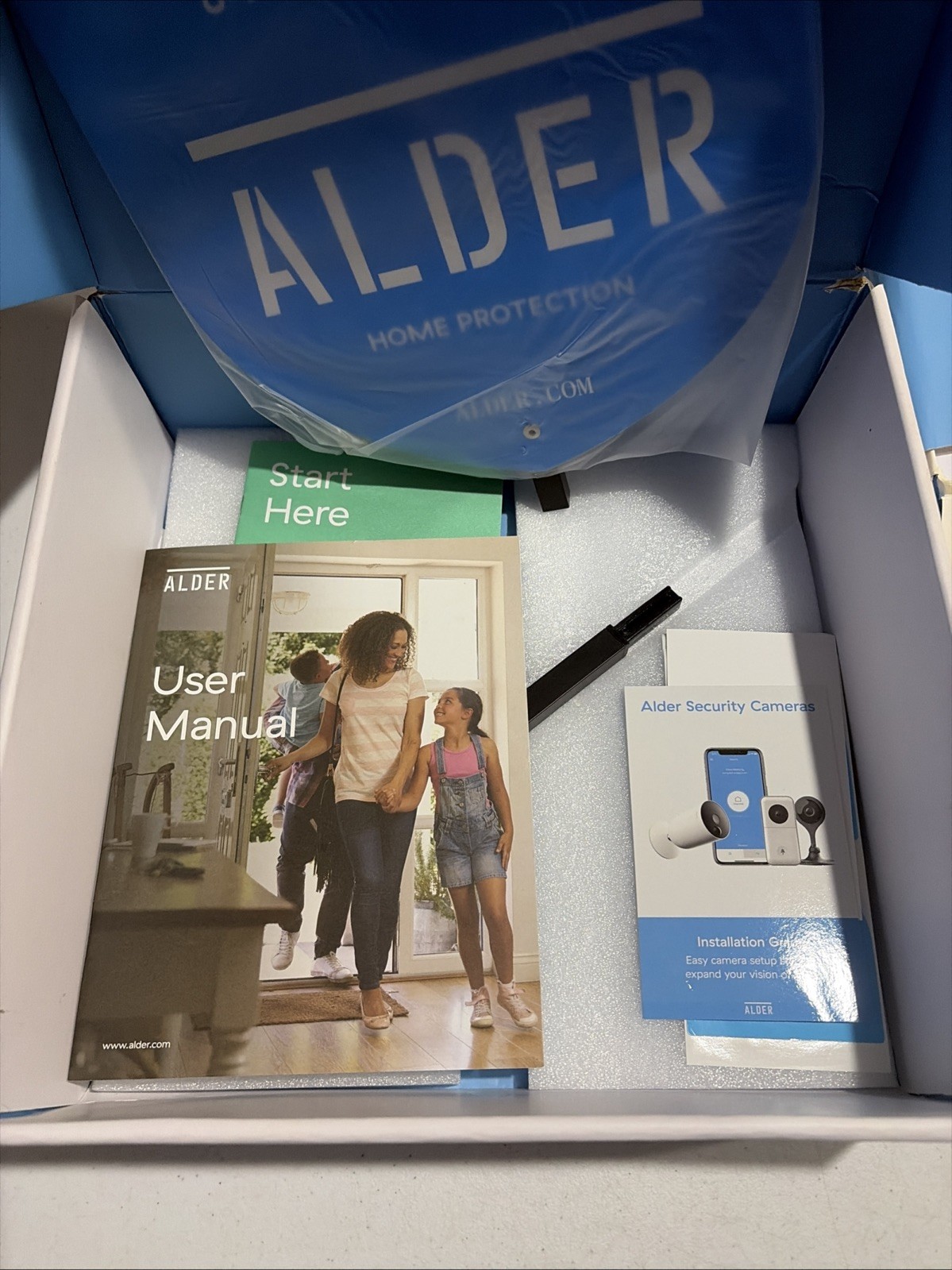 ALDER SIMPLE Home Protection Touchscreen Device Panel + Sensors Home Security