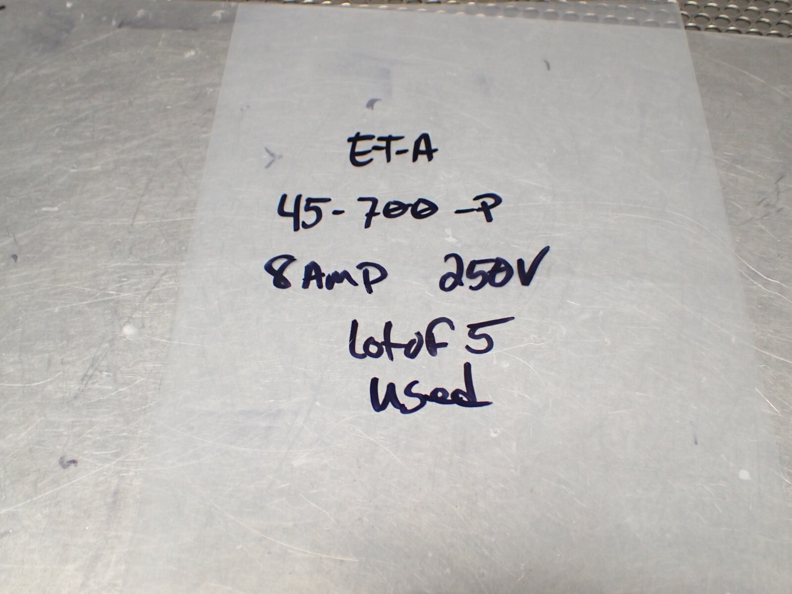 ETA 45-700-P 8A 250VAC Circuit Breakers New old Stock (Lot of 5)