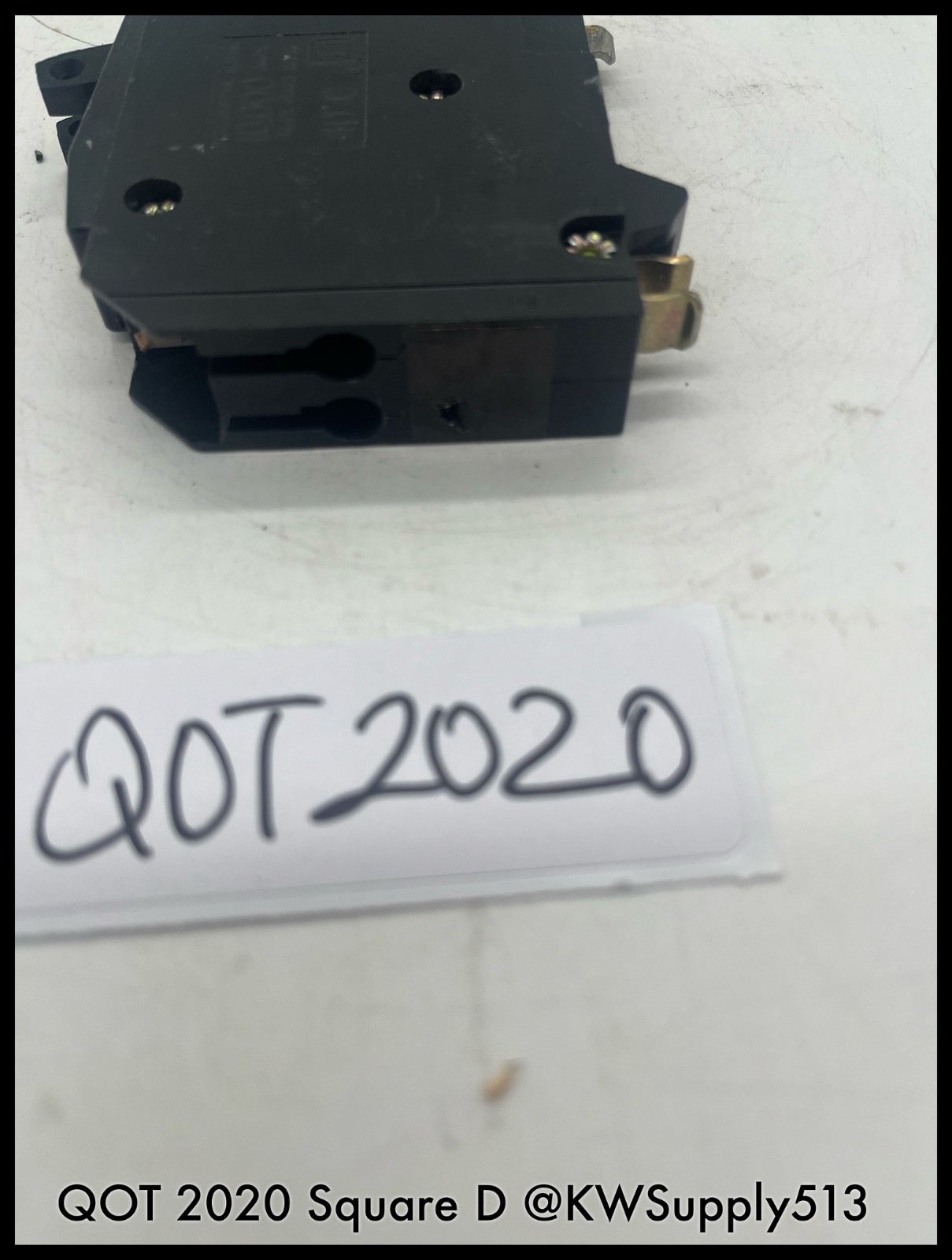 QOT2020~Square D QOT2020 20A 1p 120/240Vac Tandem Circuit Breaker-Used