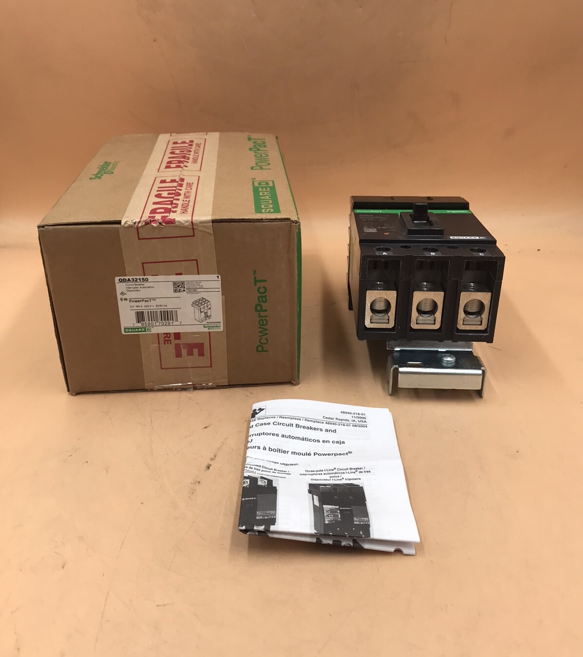 HOUSTON STOCK NEW SQUARE D QDA32150 TYPE QDA 150 AMP 240V FREE 2 DAY AIR BUY NOW