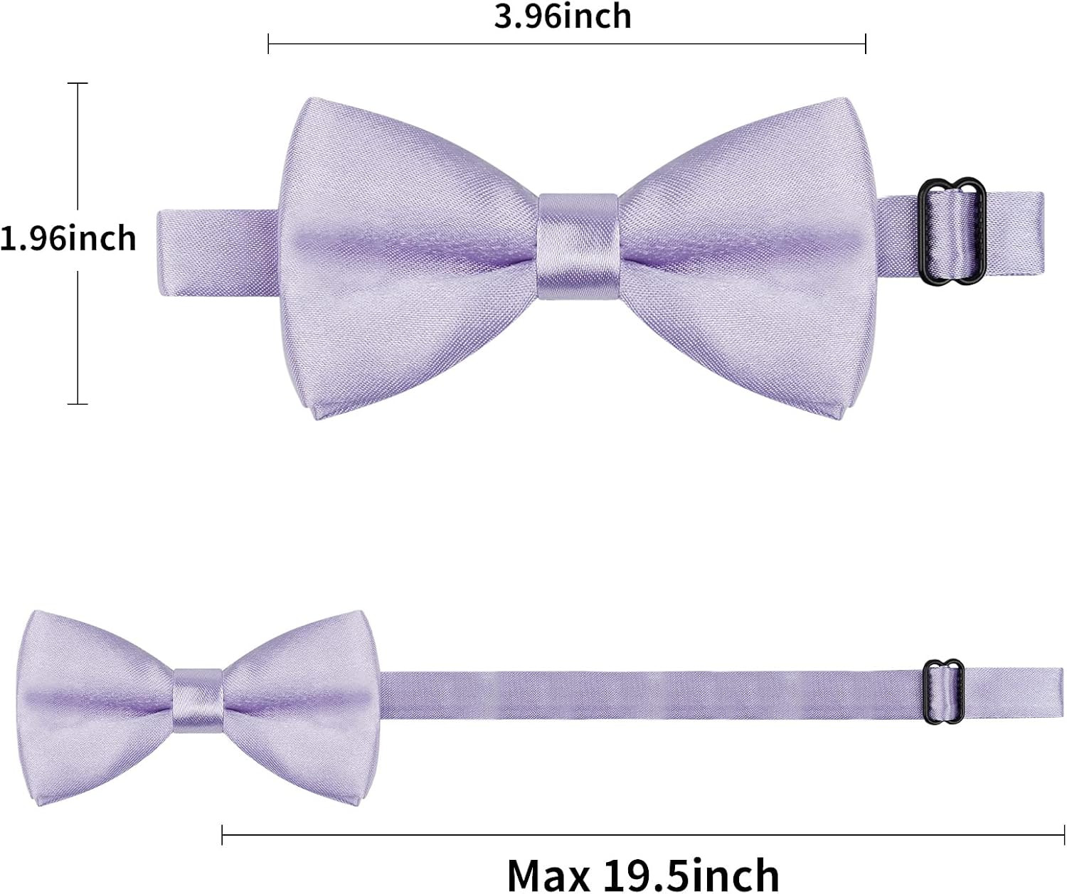 Solid Banded Adjustable Length Pre-tied Boy’s Bow Tie