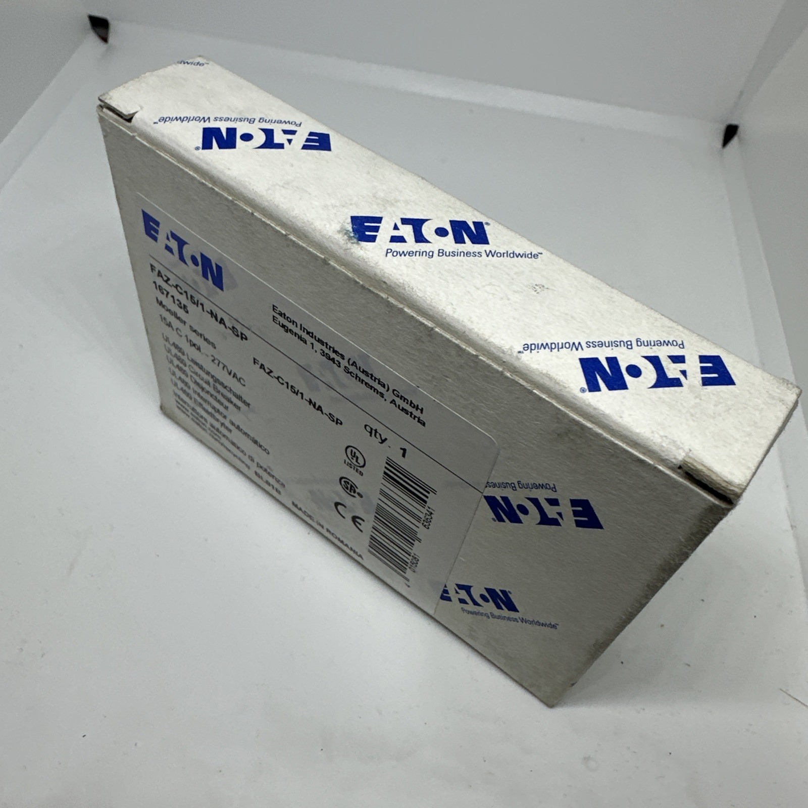 Eaton FAZ-C15-1-NA-SP Circuit Breaker 167135