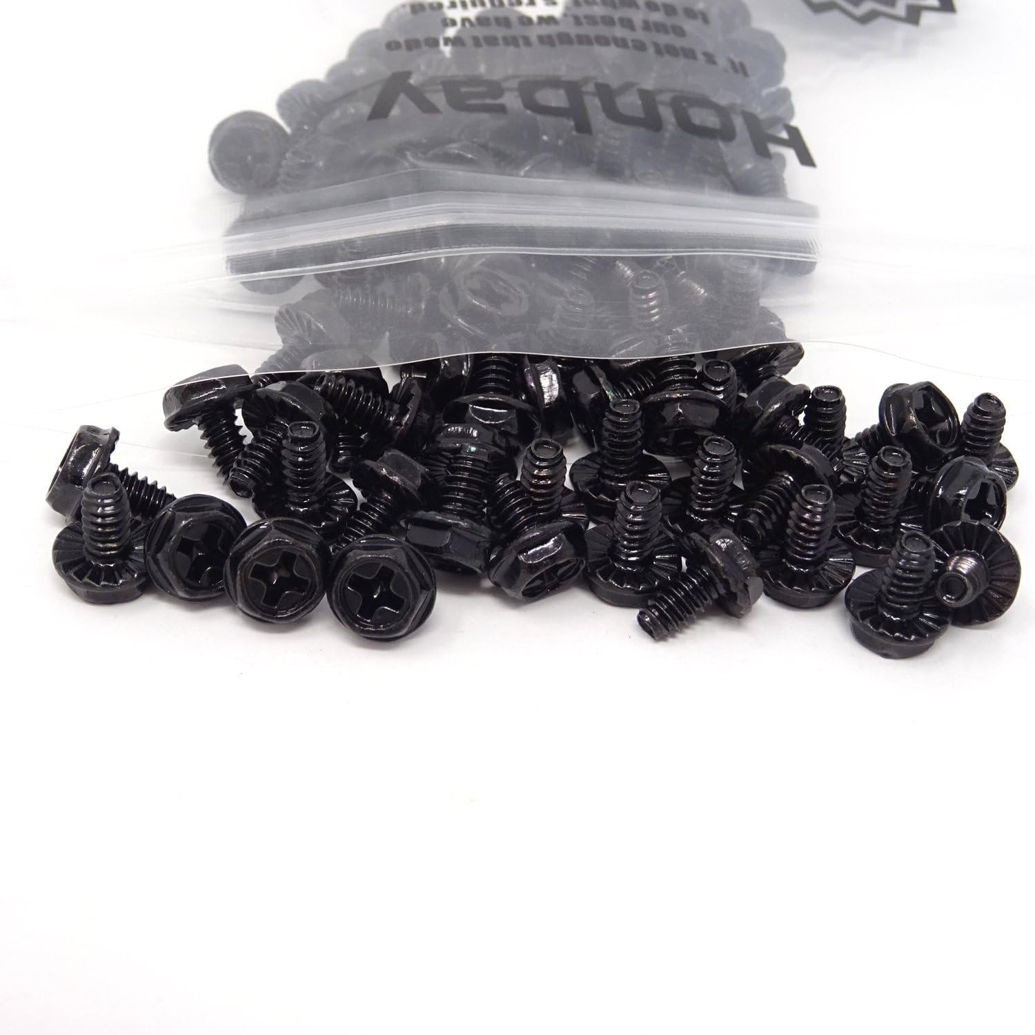 100PCS 6#-32X6 Hex Phillips Head Replacement PC Computer Case Mounting Screws Fa
