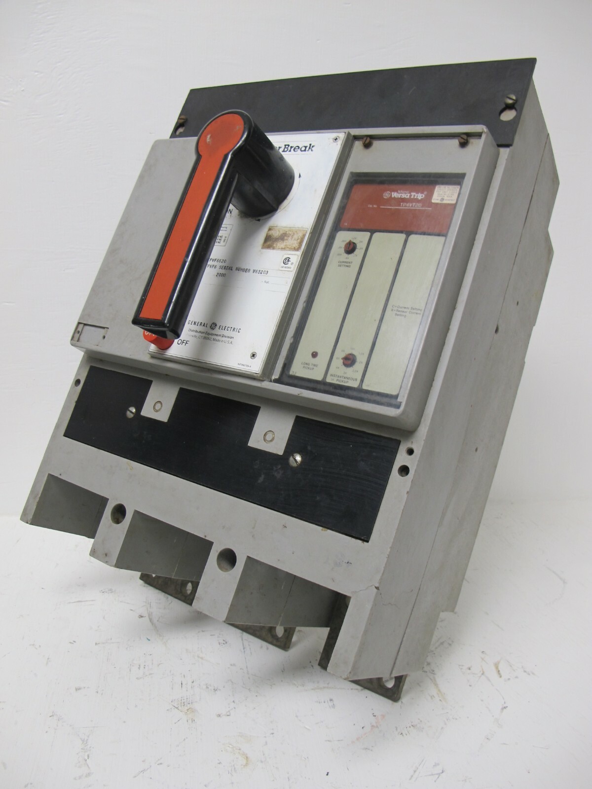 General Electric TPVF6620 2000 Amp PowerBreak Breaker VersaTrip LI TPVF TP4VT20