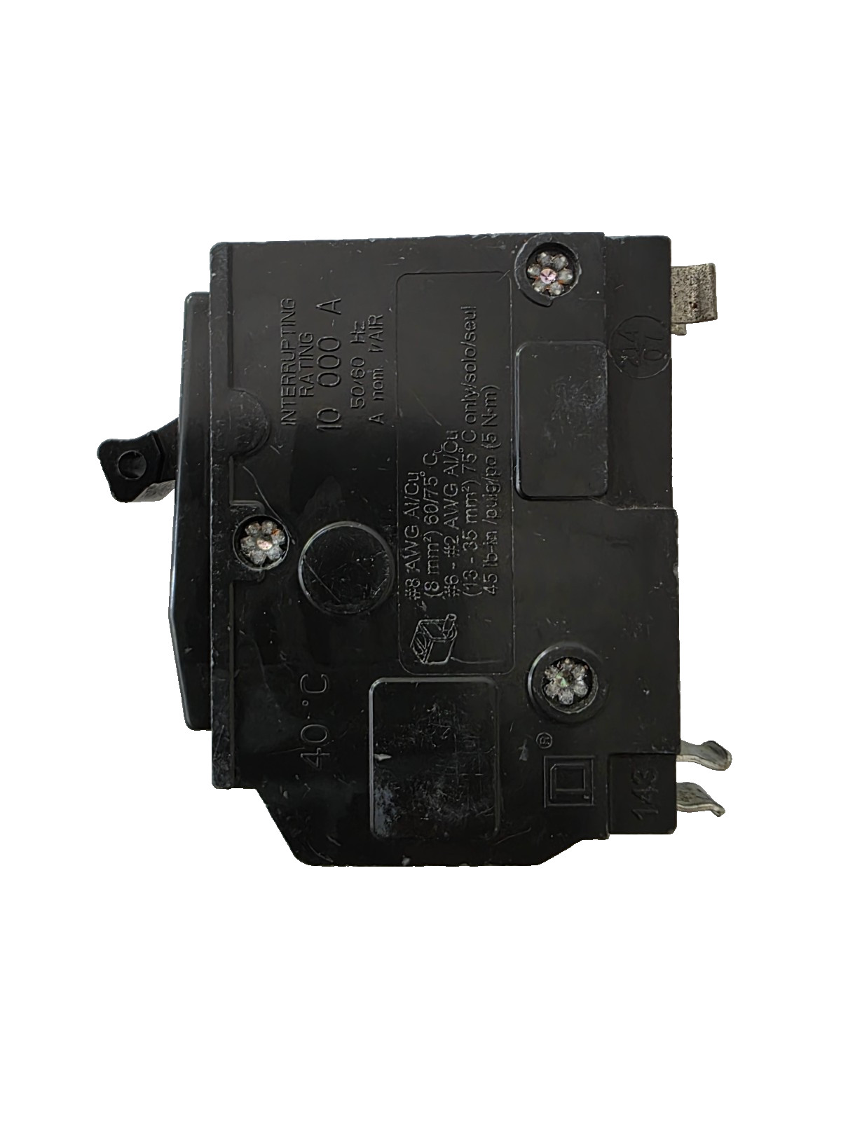 Square D QO240 2-Pole 40A 120/240V Circuit Breaker QO240 Breaker – Used
