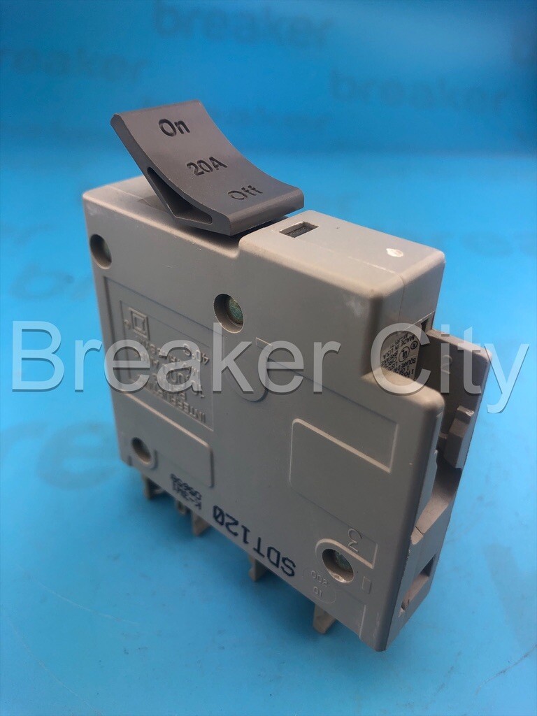Square D Trilliant SDT120 20 Amp 1 Pole Circuit Breaker Type SDT 120VAC 20A 1P