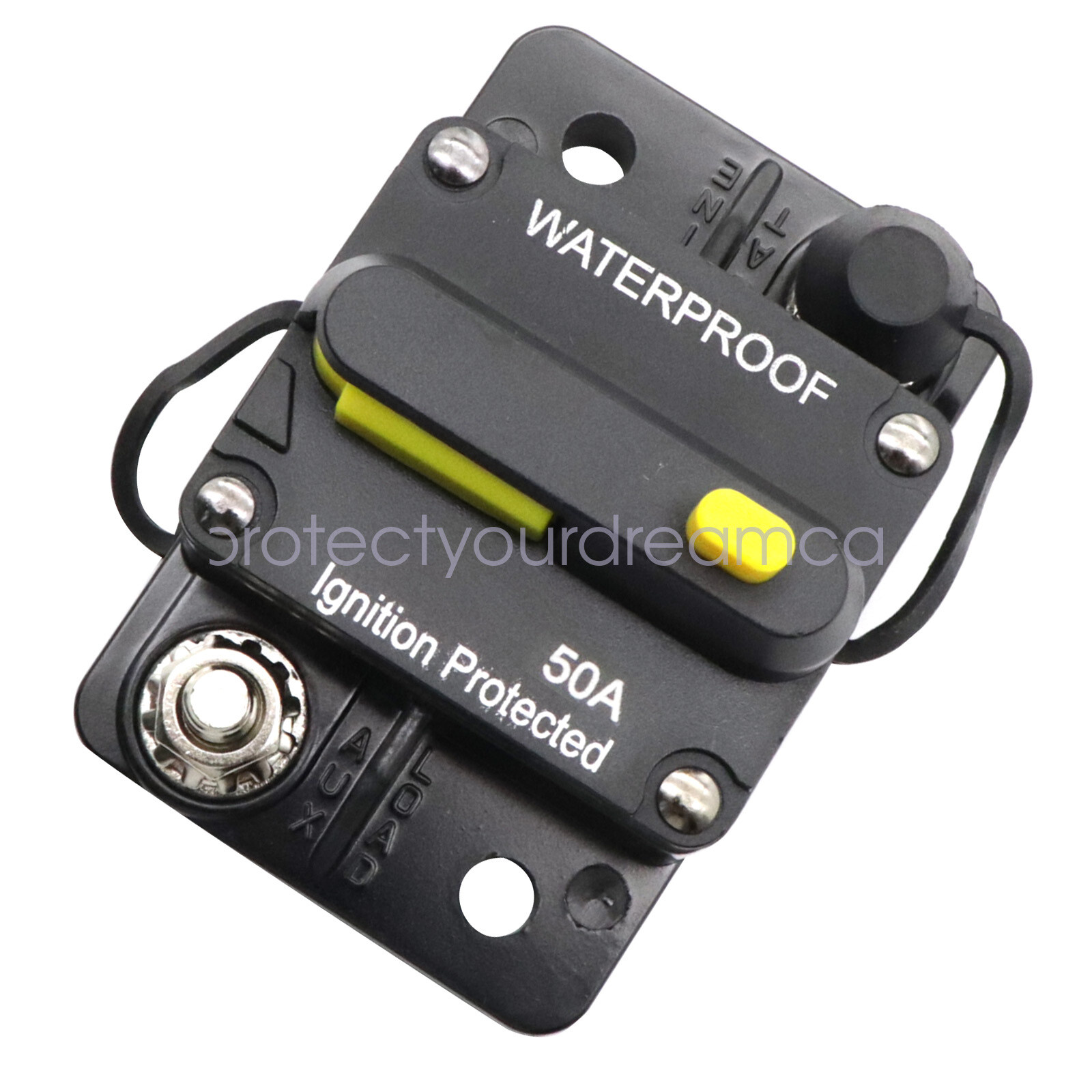 Car Circuit Breaker Fuse Reset 50 Amp 12V DC Car Boat Auto Waterproof US