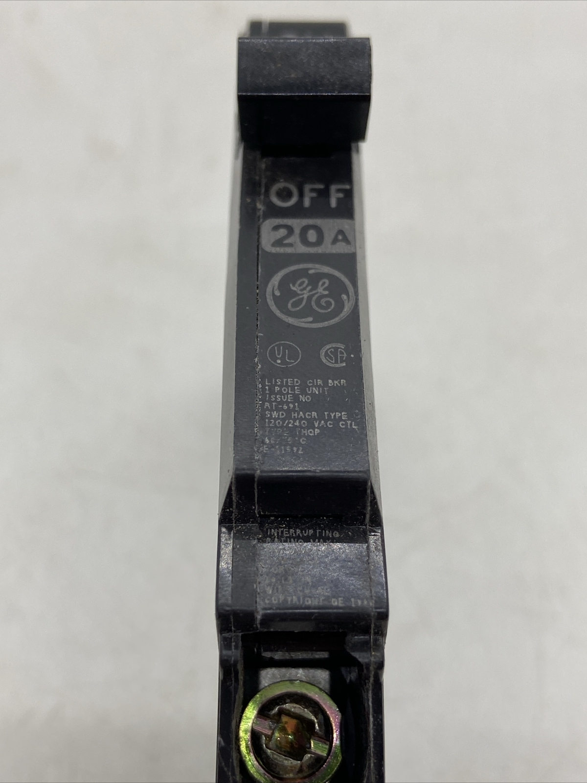 GE General Electric THQP120 Thin 20-Amp 1-Pole 120/240VAC Breaker