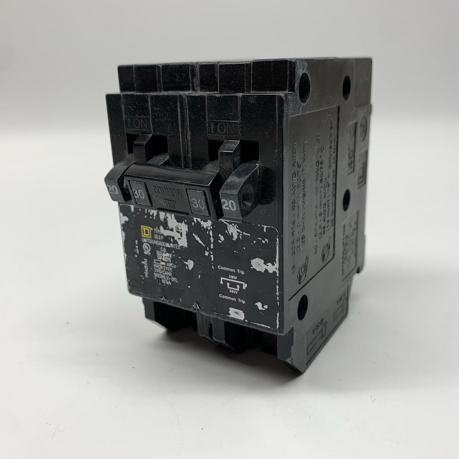 Homeline 2-20 Amp Single-Pole 1-30 Amp 2-Pole Quad Tandem Circuit Breaker