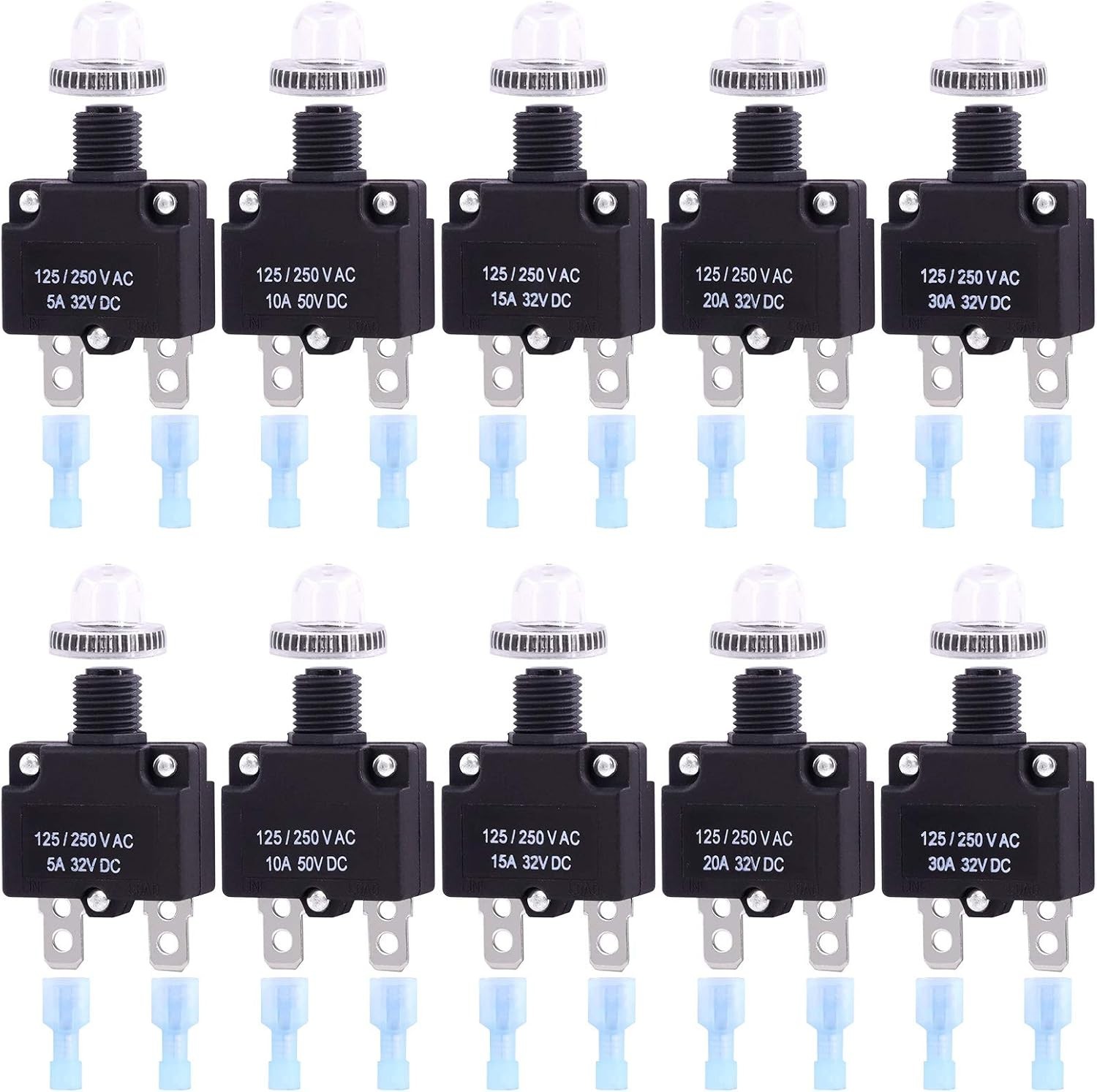 Circuit Breaker Assortment Kit with Quick Connect Terminals