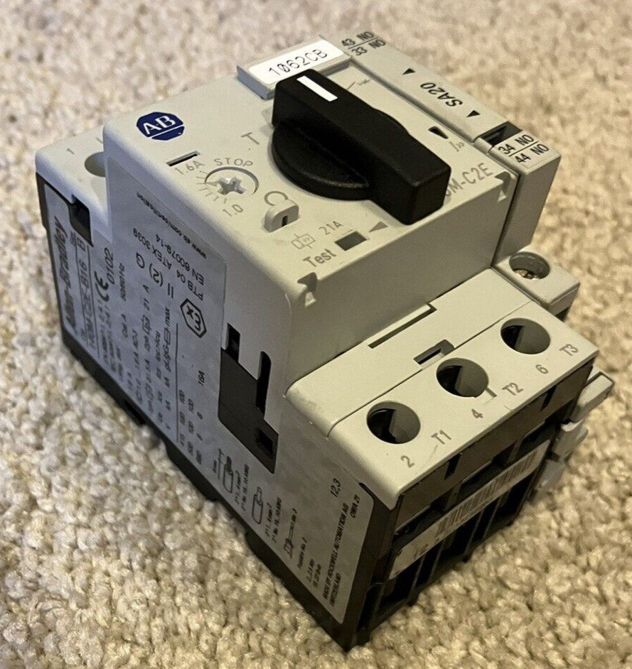 Allen Bradley 1.0-1.6A 3-Pole Motor Protection Breaker 140M-C2E-B16 with NO aux