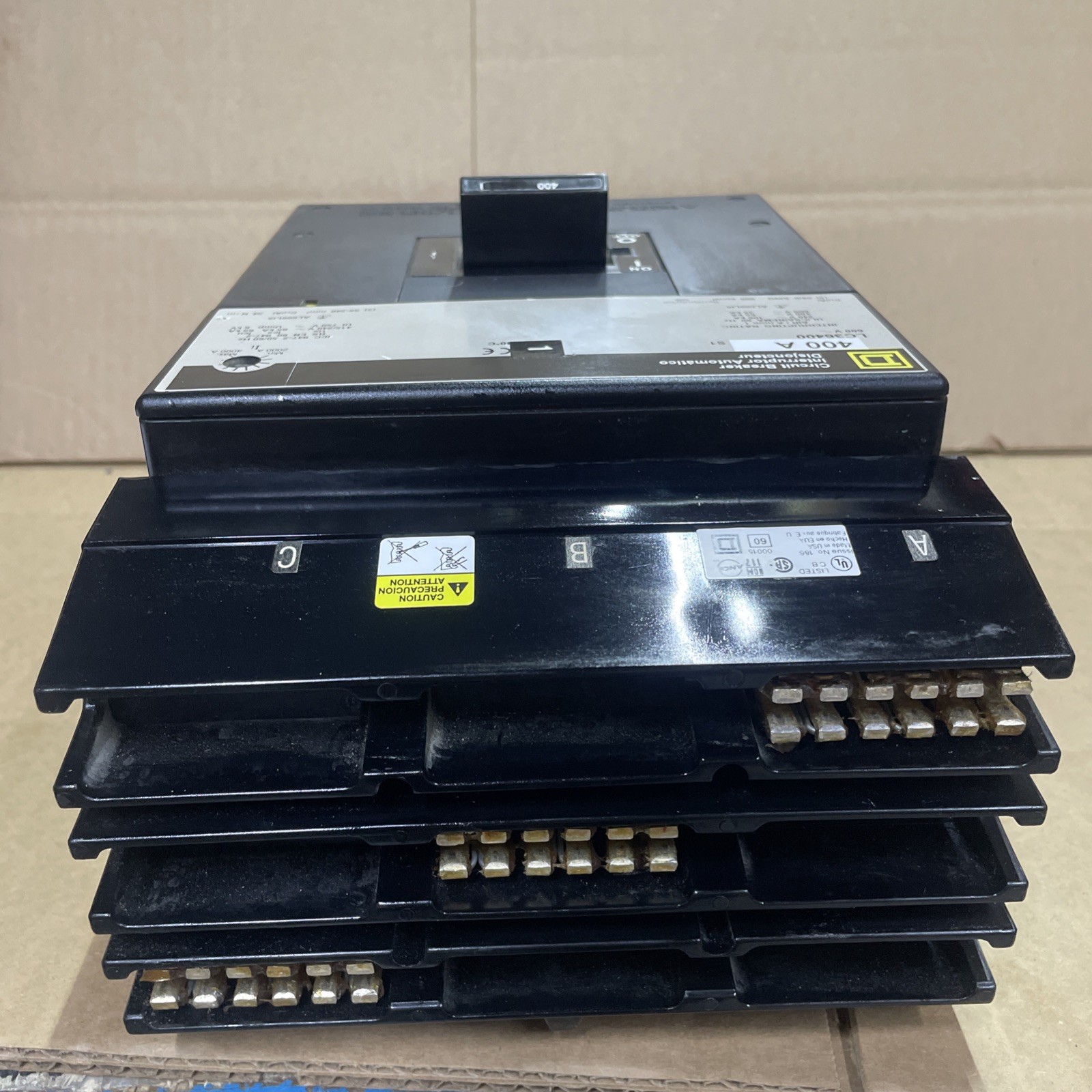 Square D LC36400 I-Line 400A 600V 3 Pole Molded Case Circuit Breaker