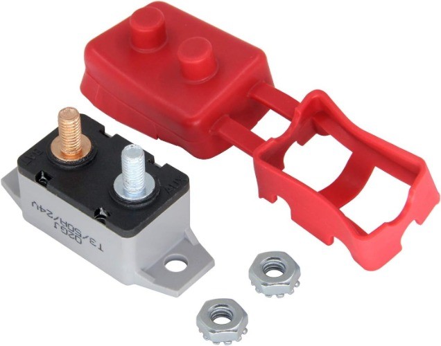 6-28V 50A Circuit Breaker Manual Reset for Automotive RV Marine Boat with Protec