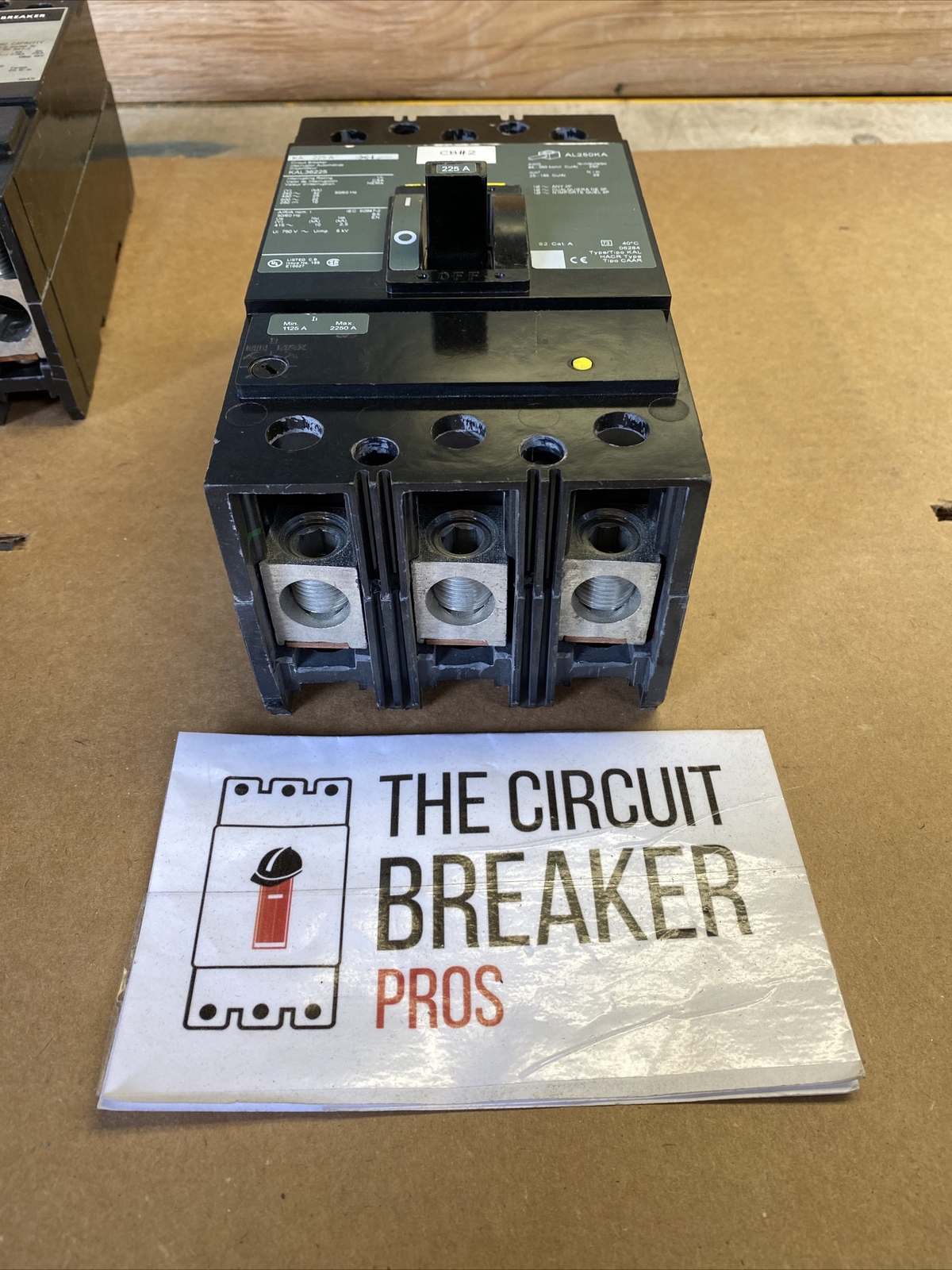 SQUARE D KAL36225 GREEN LABEL 3 POLE CIRCUIT BREAKER 225A 600V refurbished