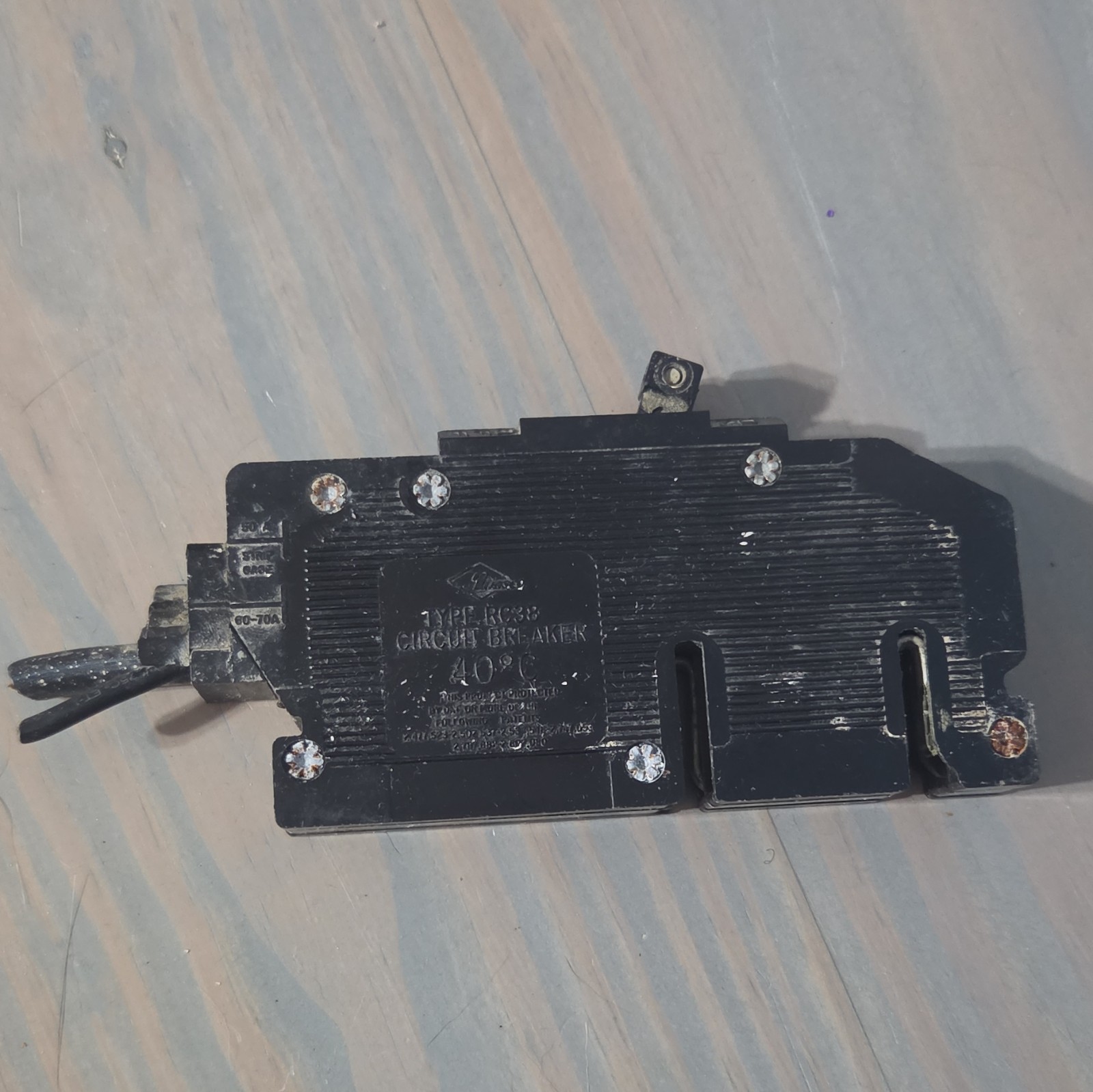 Zinsco RC38 Type C 50A 2-Pole 120/240VAC Main Circuit Breaker 70-740