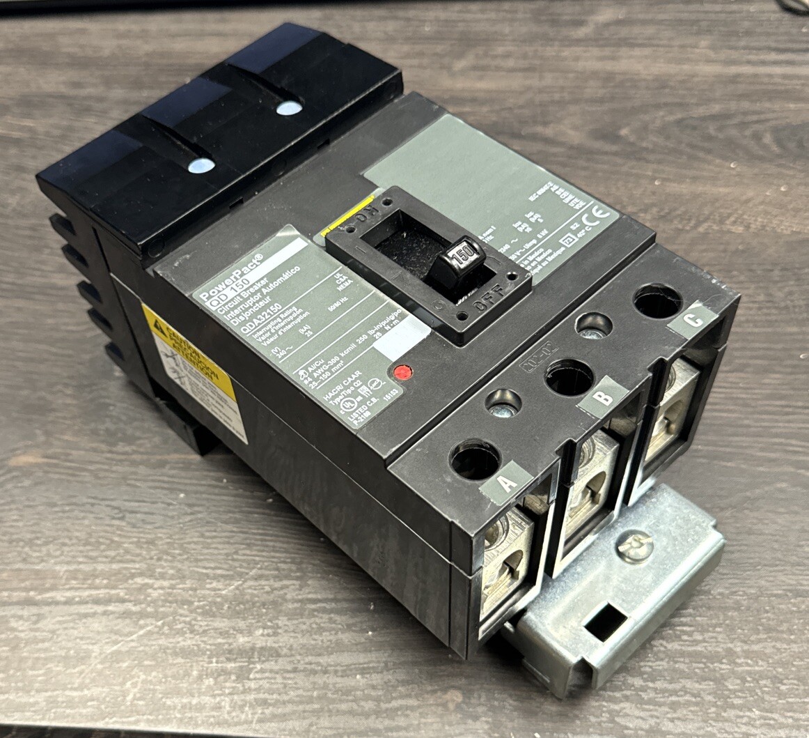 QDA32150 Square D 150 Amp 240V 3 Pole 25kA@240V PowerPact Circuit Breaker New