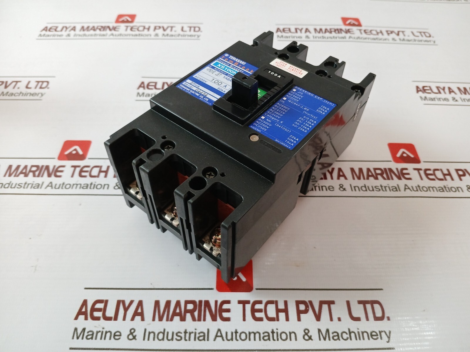 Terasaki Electric XS100NB Molded Case Circuit Breaker 3 Pole 100A AC690V 50-60HZ