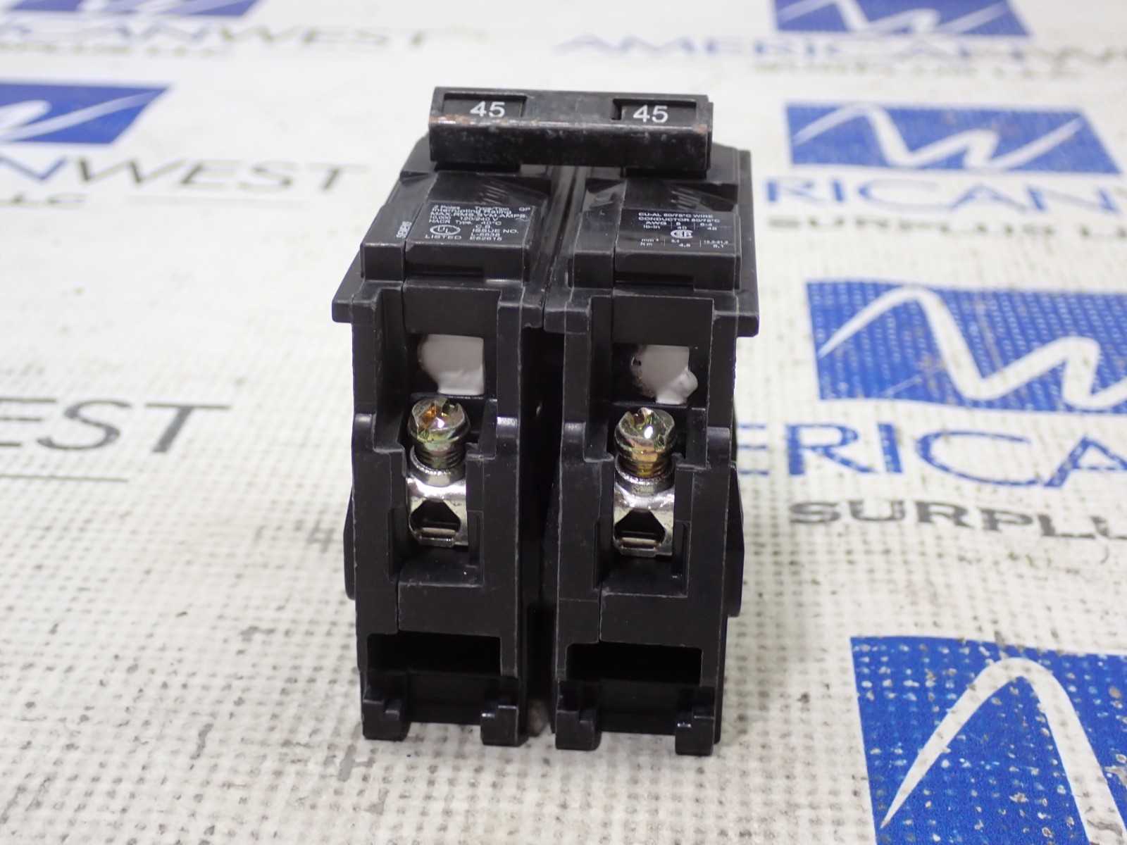 Siemens Q245 45 Amp 2 Pole 120/240V Plug in Circuit Breaker Tested