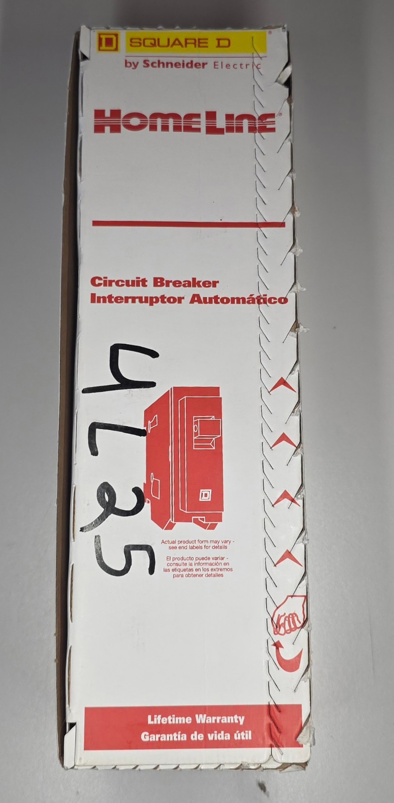 10x Square D HOM115CP 15A Circuit Breakers Single Pole 120/240V 50/60Hz