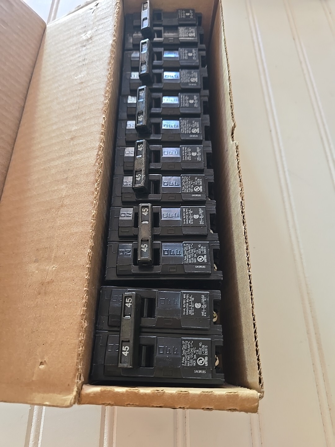 Q245 45-Amp Double Pole Type QP Circuit Breaker, Black