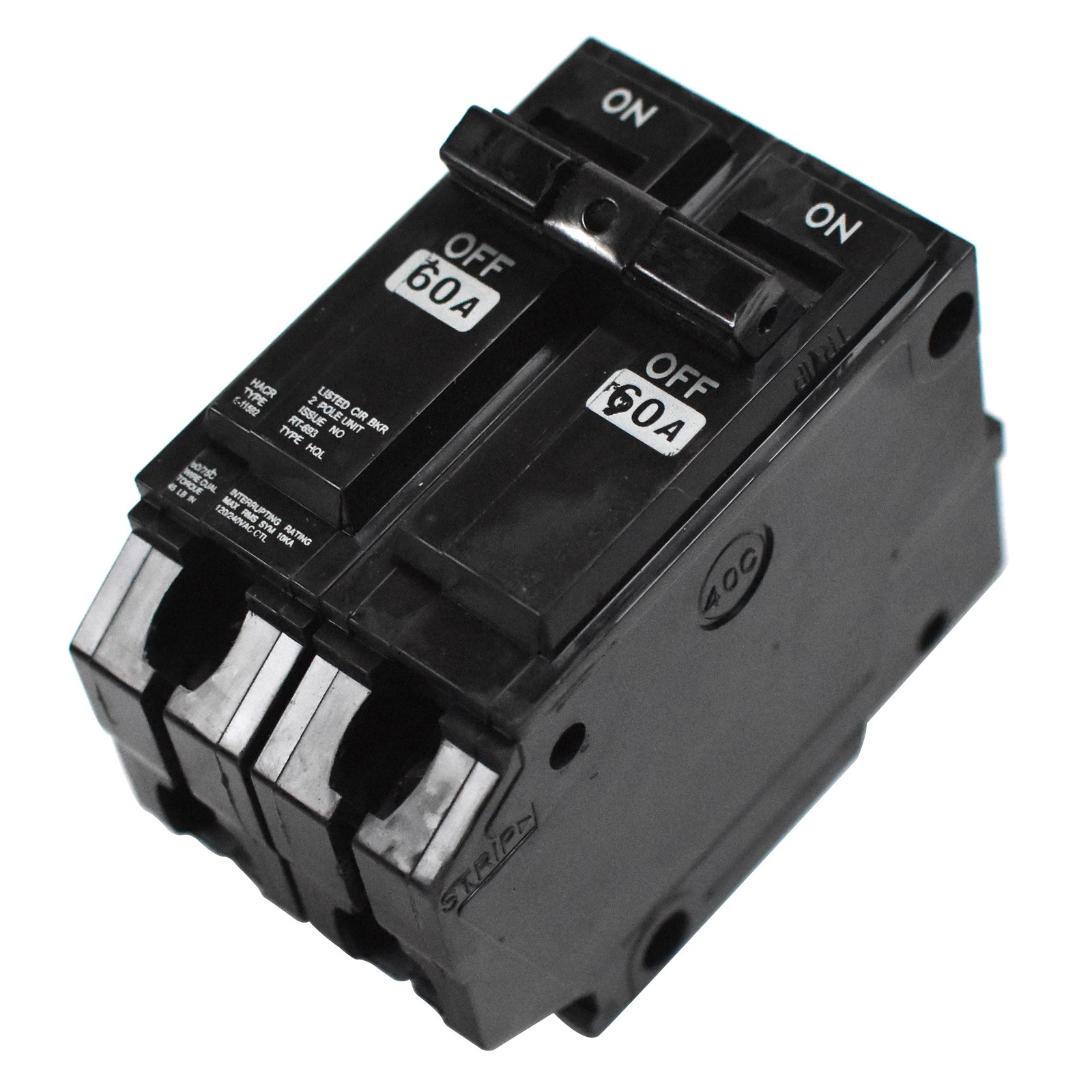GE ABB THQL2160 Circuit Breaker | 60 Amps, 2 Pole, 120/240V