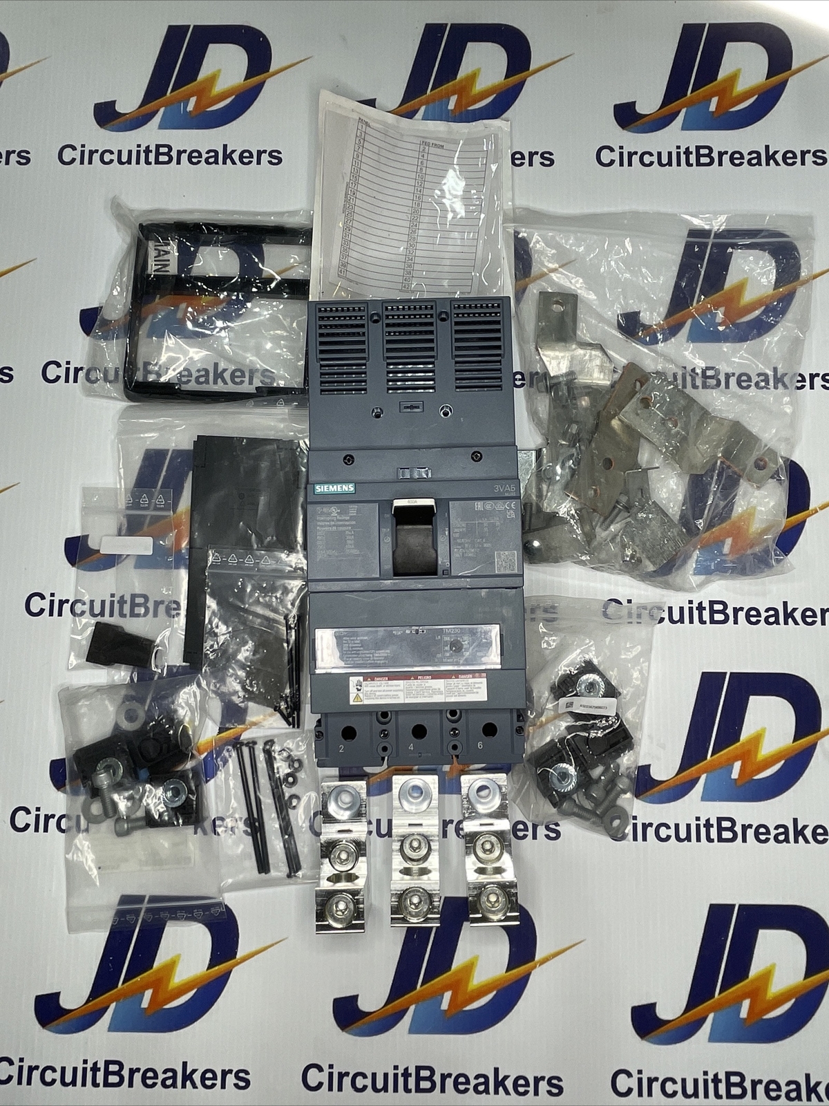 Siemens 3VA5340-5EC31-0AA0 400A 480V 3POLE 35kA Circuit Breaker New No Box
