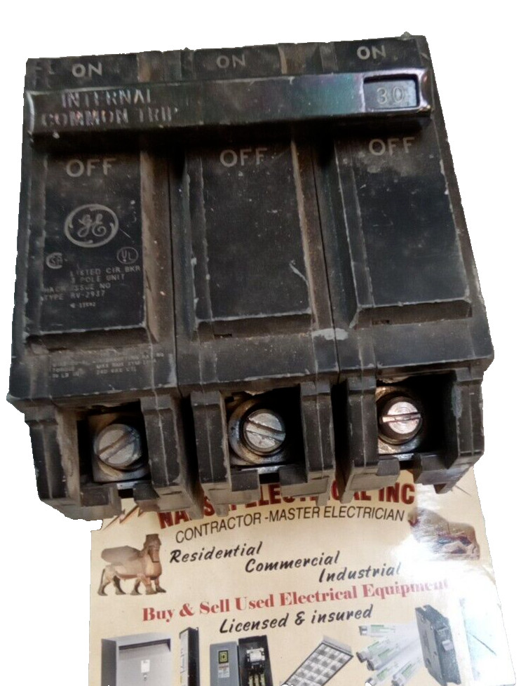 GENERAL ELECTRIC/BREAKER/ THQL32030/ 30A/ 3 P /THQL/ GROVE/USE(L170&C#18