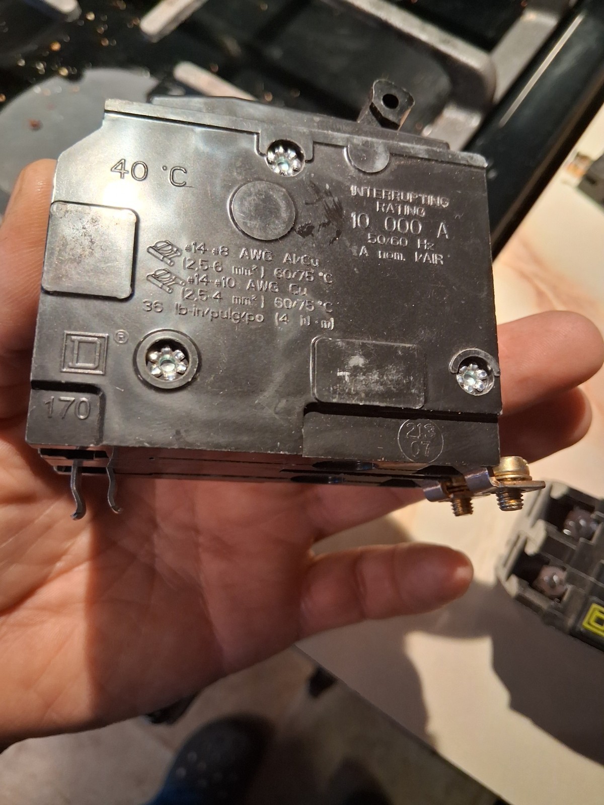 Square D QOB220 20 A Miniature Circuit Breaker
