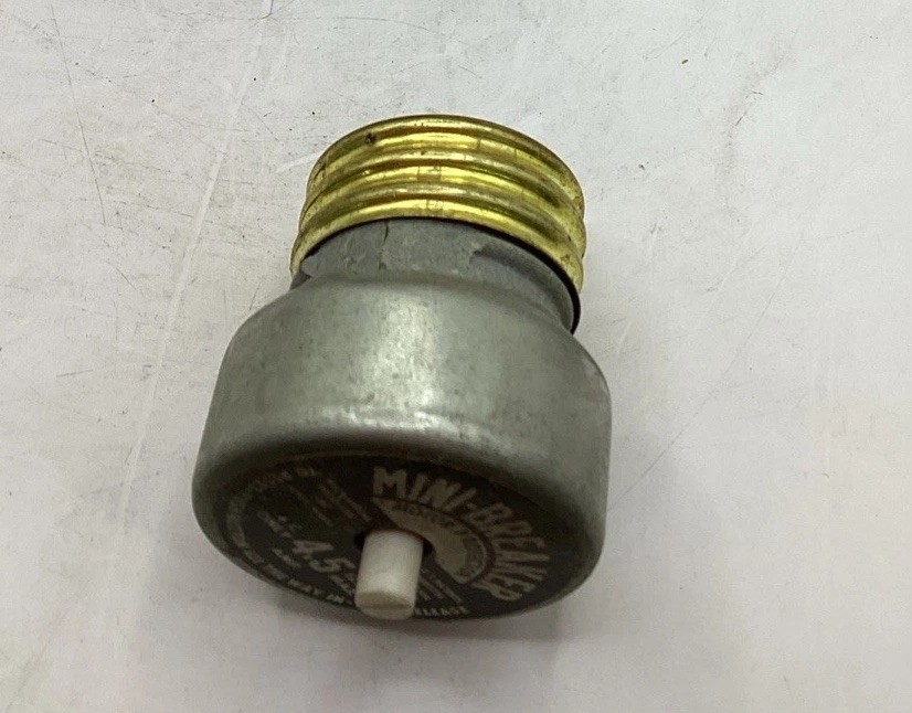 Used Lot Of 4 4.5 Amp Mini Breaker screw in fuse Motor Protector