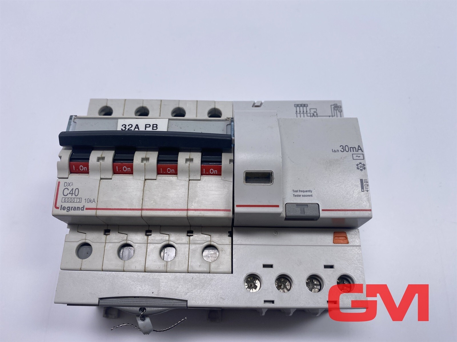 Legrand FI/LS Switch 411201 Circuit Breaker DX³6000 4P 400V C40 10kA AC 30 mA
