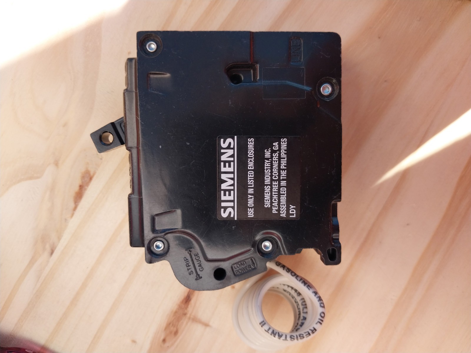 Siemens QF115A 15A 1-Pole GFCI Circuit Breaker 120V Self Test
