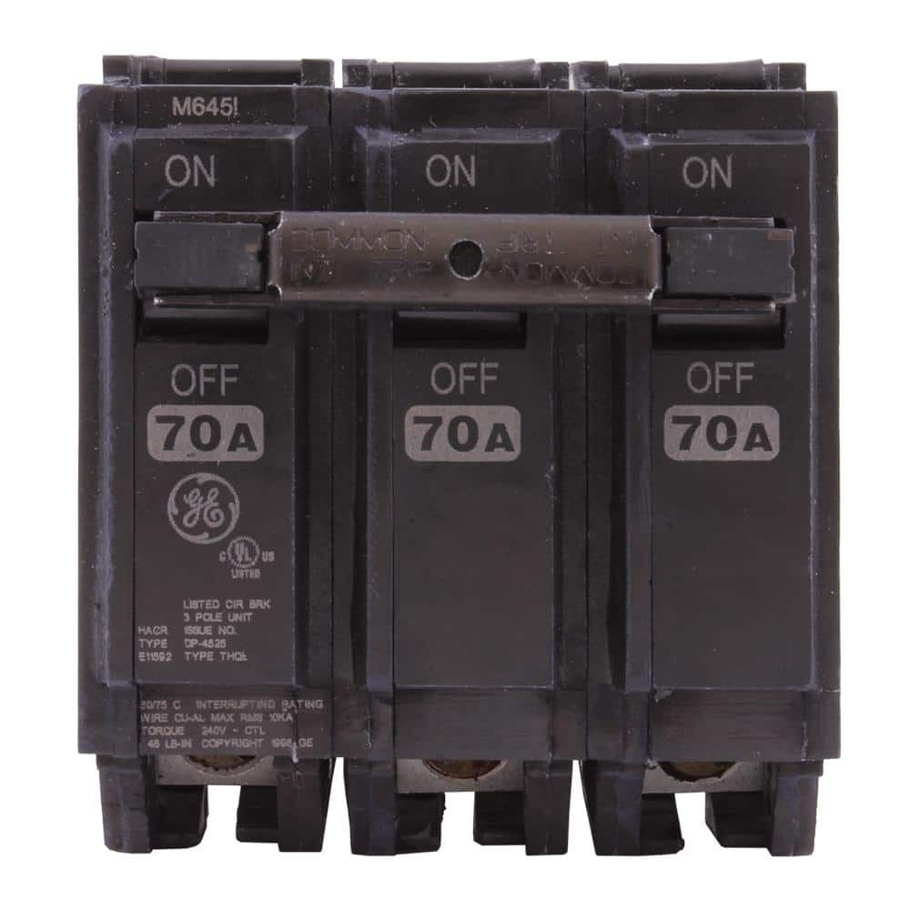 GE Q-Line 70 Amp Triple-Pole Circuit Breaker – UL Listed, 240V, New