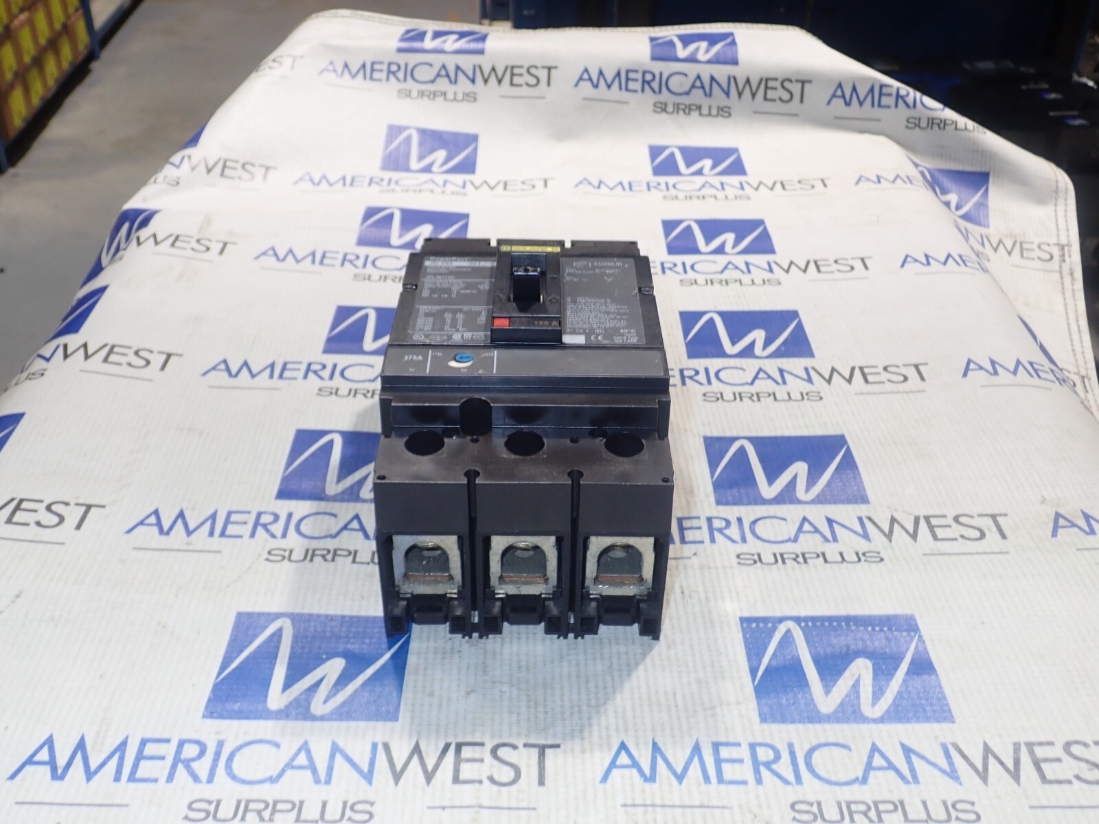 Square D JDL36175C 175 Amp 3 Pole 600V JDL36175 PowerPact Circuit Breaker Tested