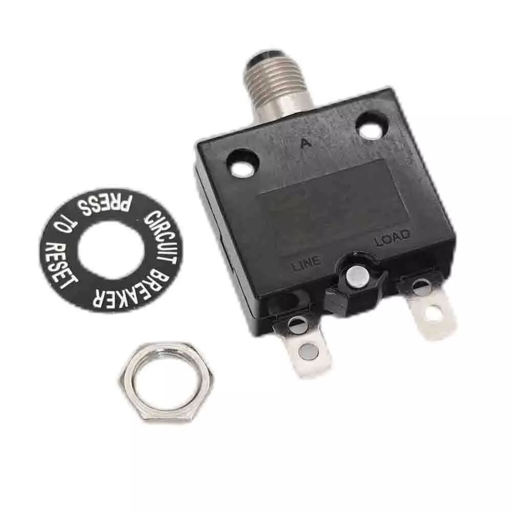 3x Universal 5-50 Amp Push Button Thermal Circuit Breaker 12-50V DC 125-250V NEW