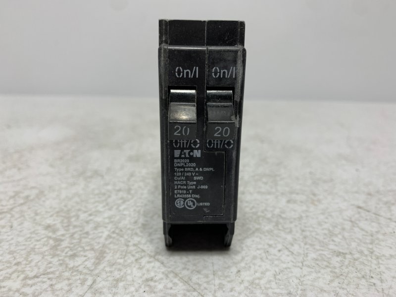 Eaton BR2020 Circuit Breaker 20A 120/240V 2-Pole