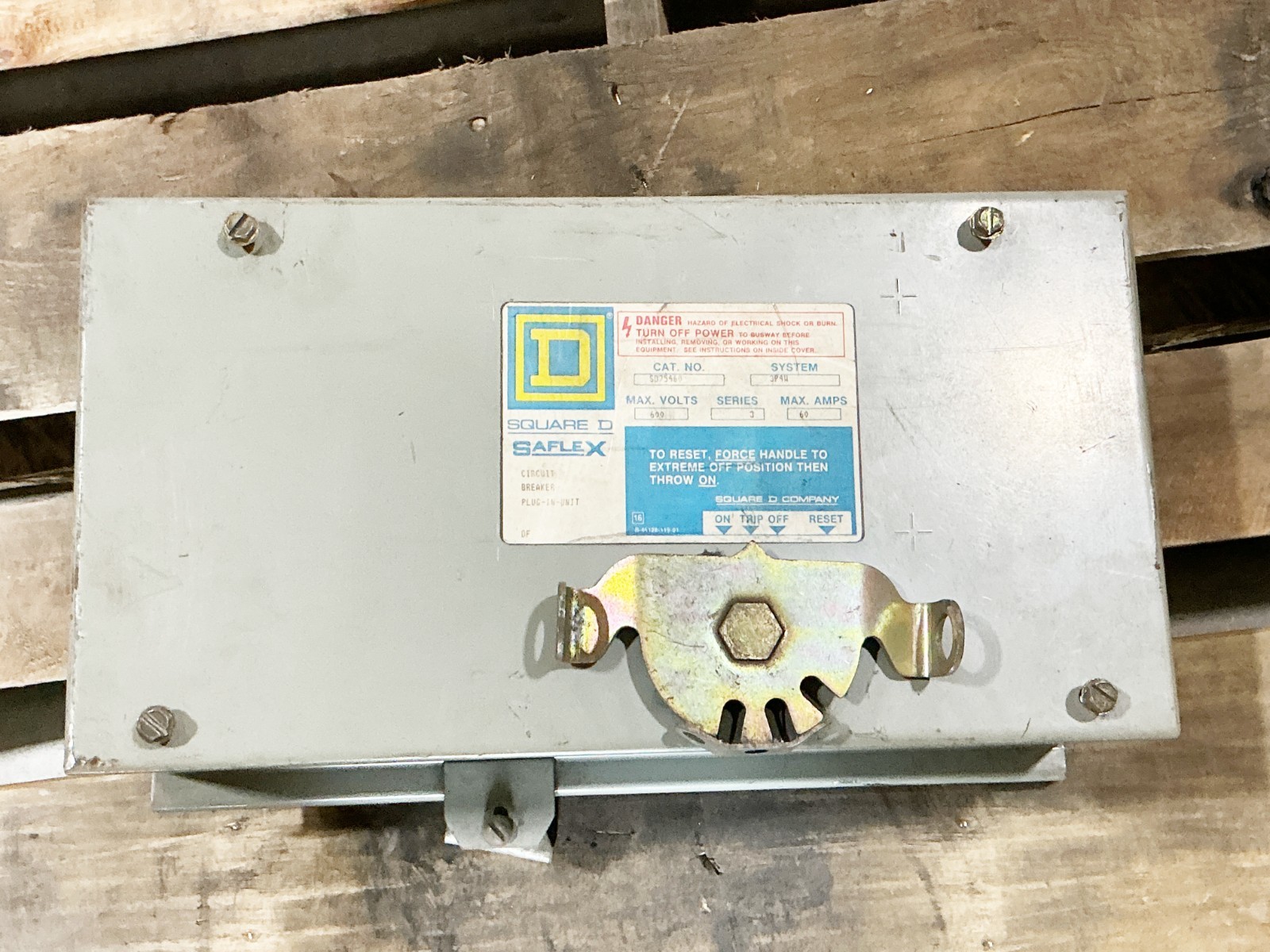 Square D SD75460 Circuit Breaker Plug In Unit 690V 60A series 3 3P4W