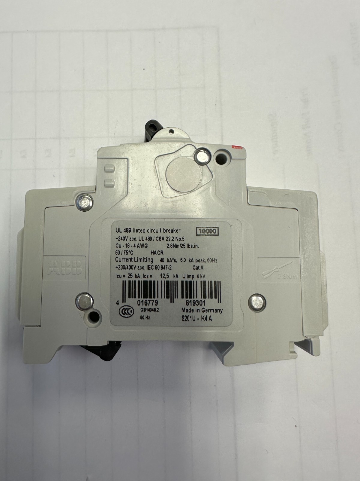 ABB S 201 U – K4