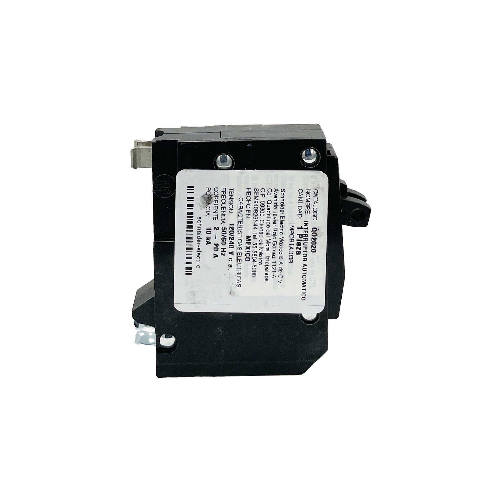 NIB – Square D – QO2020 – Mini Circuit Breaker – 20 A, 1-Phase, 120V