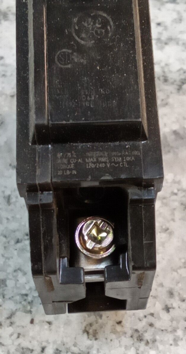 GE/BREAKER/THQB1120/20A/1P/120-240VAC/TYPE THQB/BOLT-ON/GROVE /NEW(L216