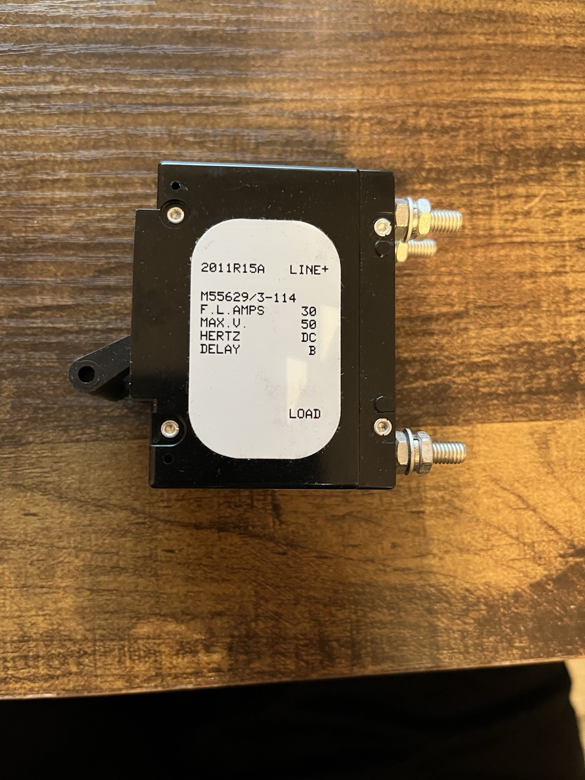 Airpax/Sensata Circuit Breaker 30A 28V DC 2-Pole P/N M55629/3-114