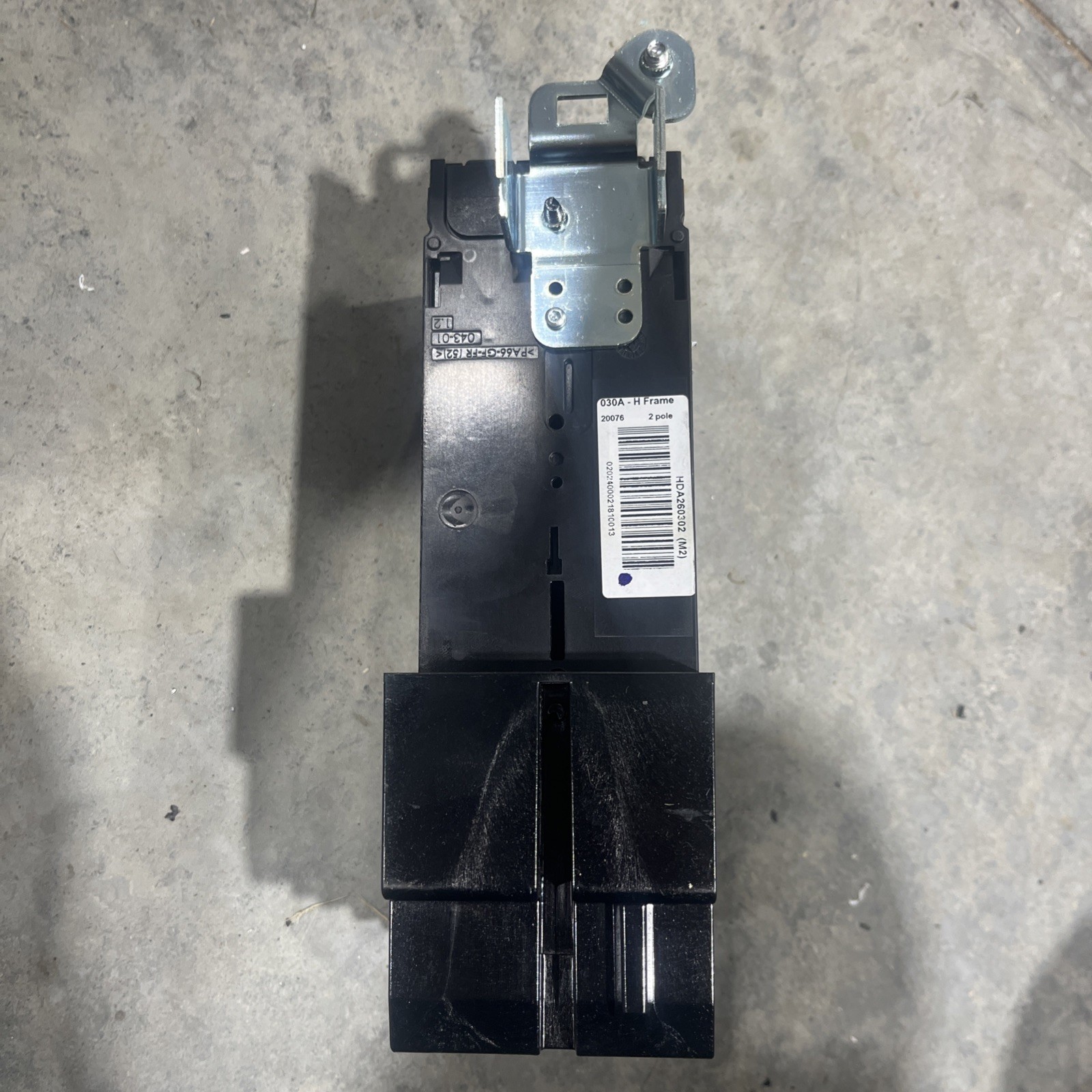 SQUARE D HDA260302 POWERPACT CIRCUIT BREAKER, 2-POLE, 600-VOLT, 30-AMP