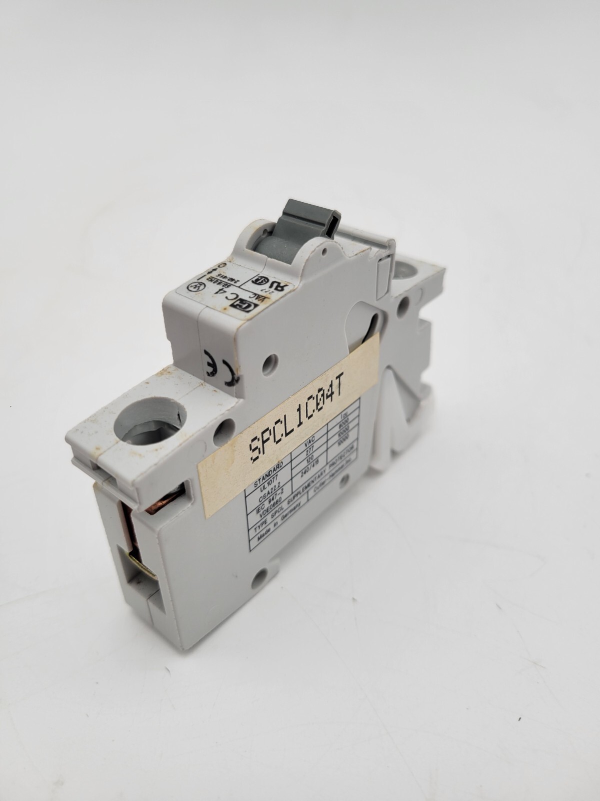 Cutler Hammer SPCL1C04 Miniature Circuit Breaker 4 Amp 1 Pole 240-415 VAC DIN