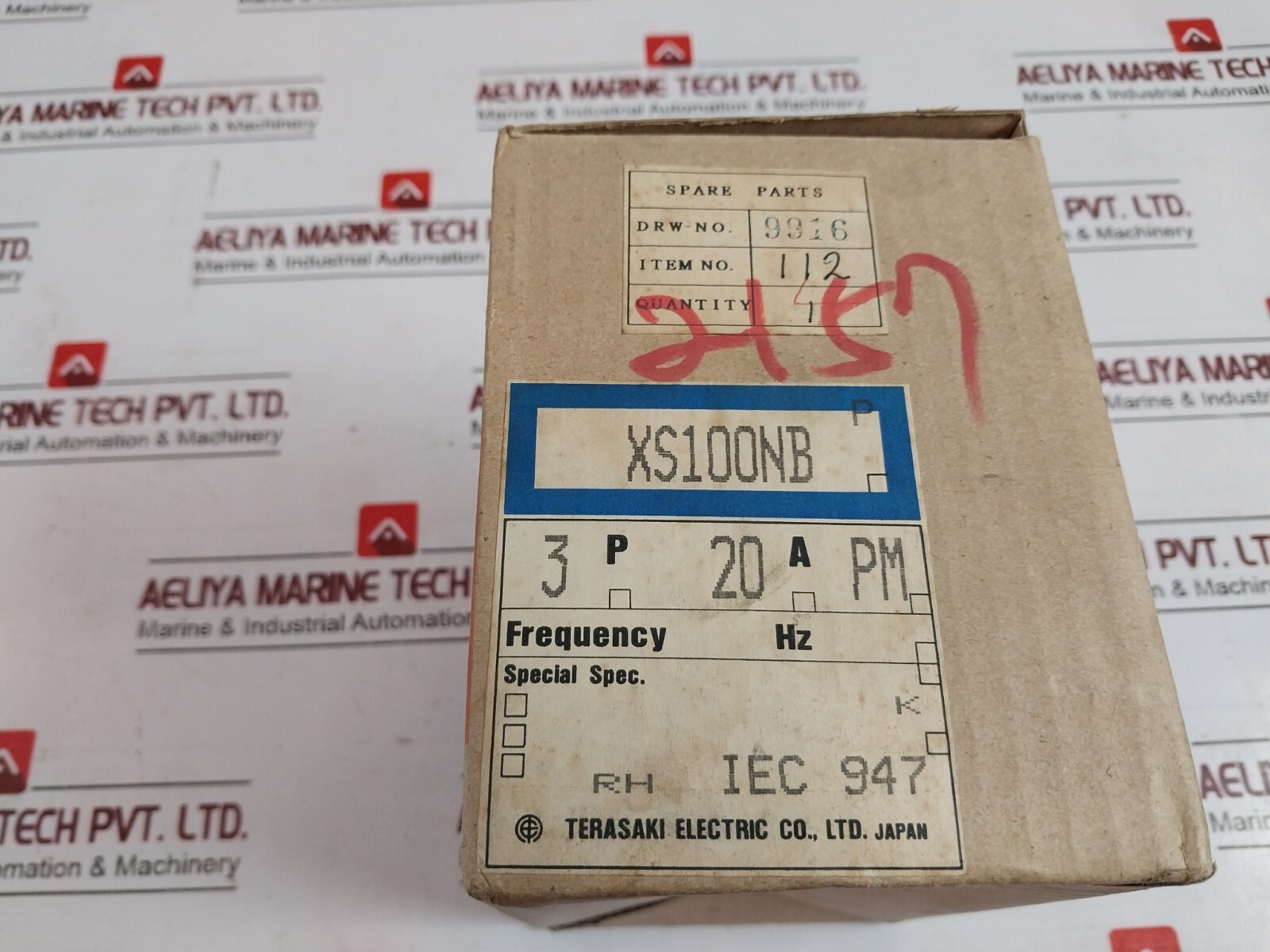 Terasaki Electric XS100NB 3 Pole Circuit Breaker UI AC690V AC220V 50KA